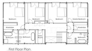First Floor Plan- click for photo gallery